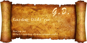 Gazdag Diána névjegykártya